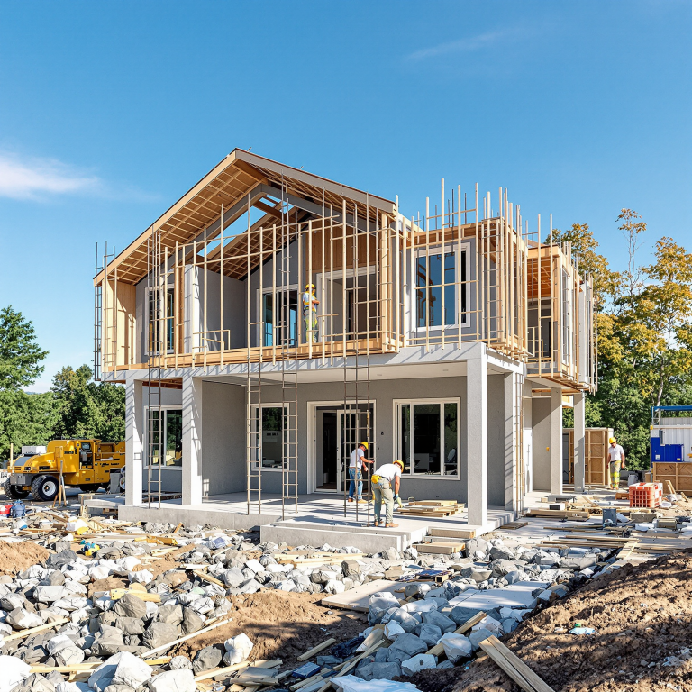 조립식 주택, 기초 공사부터 완공까지 전 과정 공개